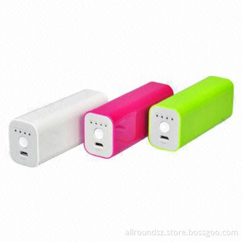 Power Bank in Colorful Lipstick Shape, with 2,600mAh Capacity
